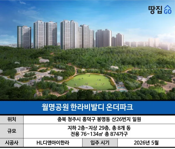 월명공원 한라비발디 온더파크 청약 총정리 — 충북