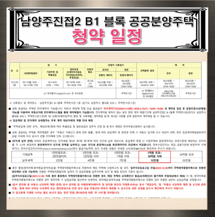 남양주진접2 지구 A-3블록 신혼희망타운(공공분양)(본청약) 경기 분양 —...