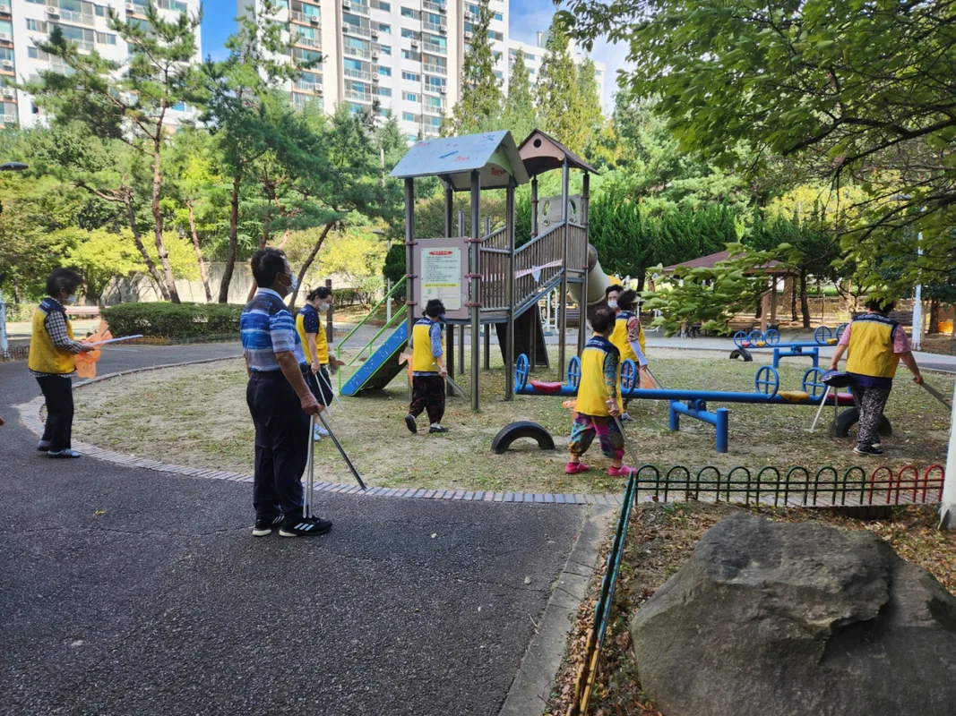 주택관리공단 광주 동림 2단지 페인팅 아트 진행