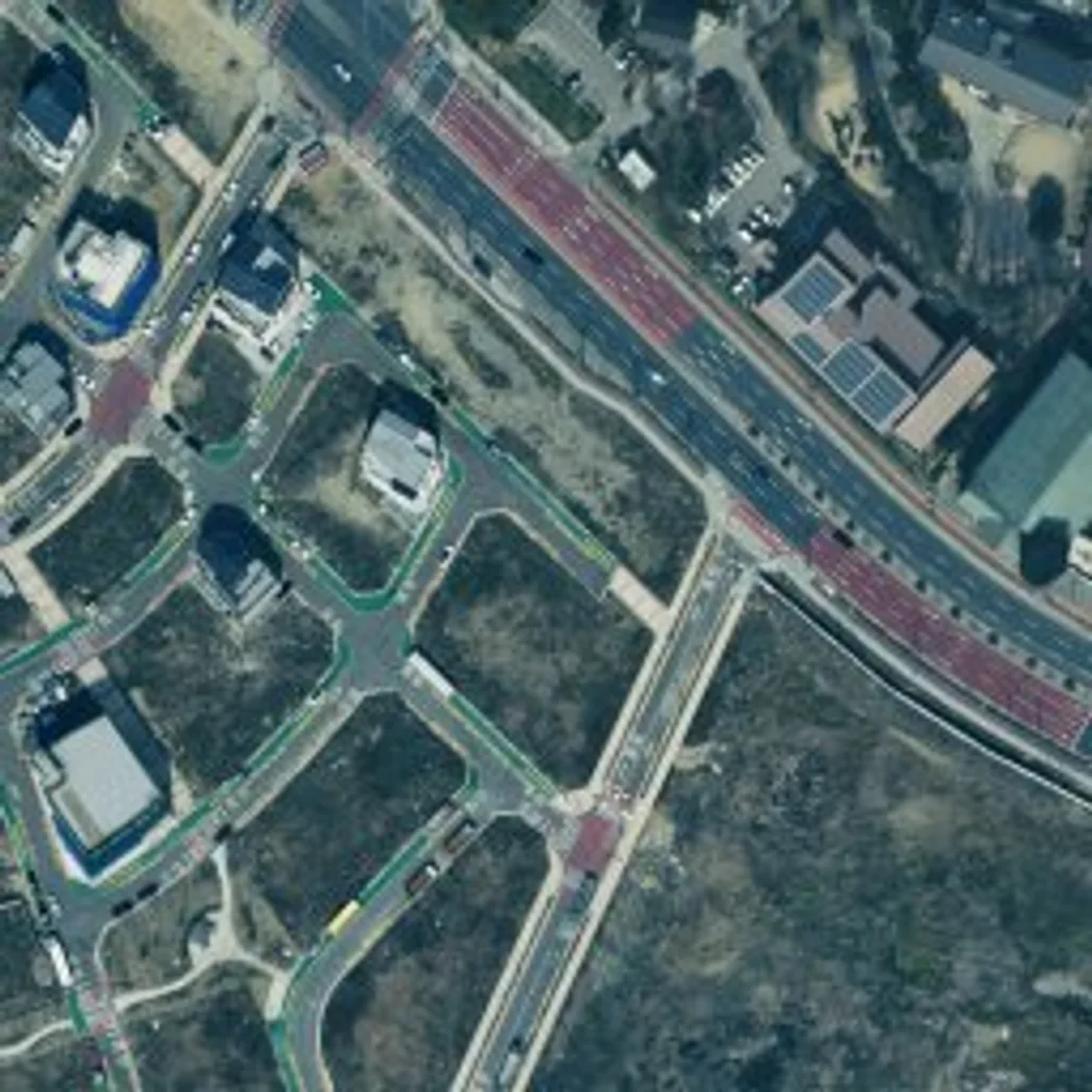 세교쌍용예가엔에이치에프 경기 위성사진