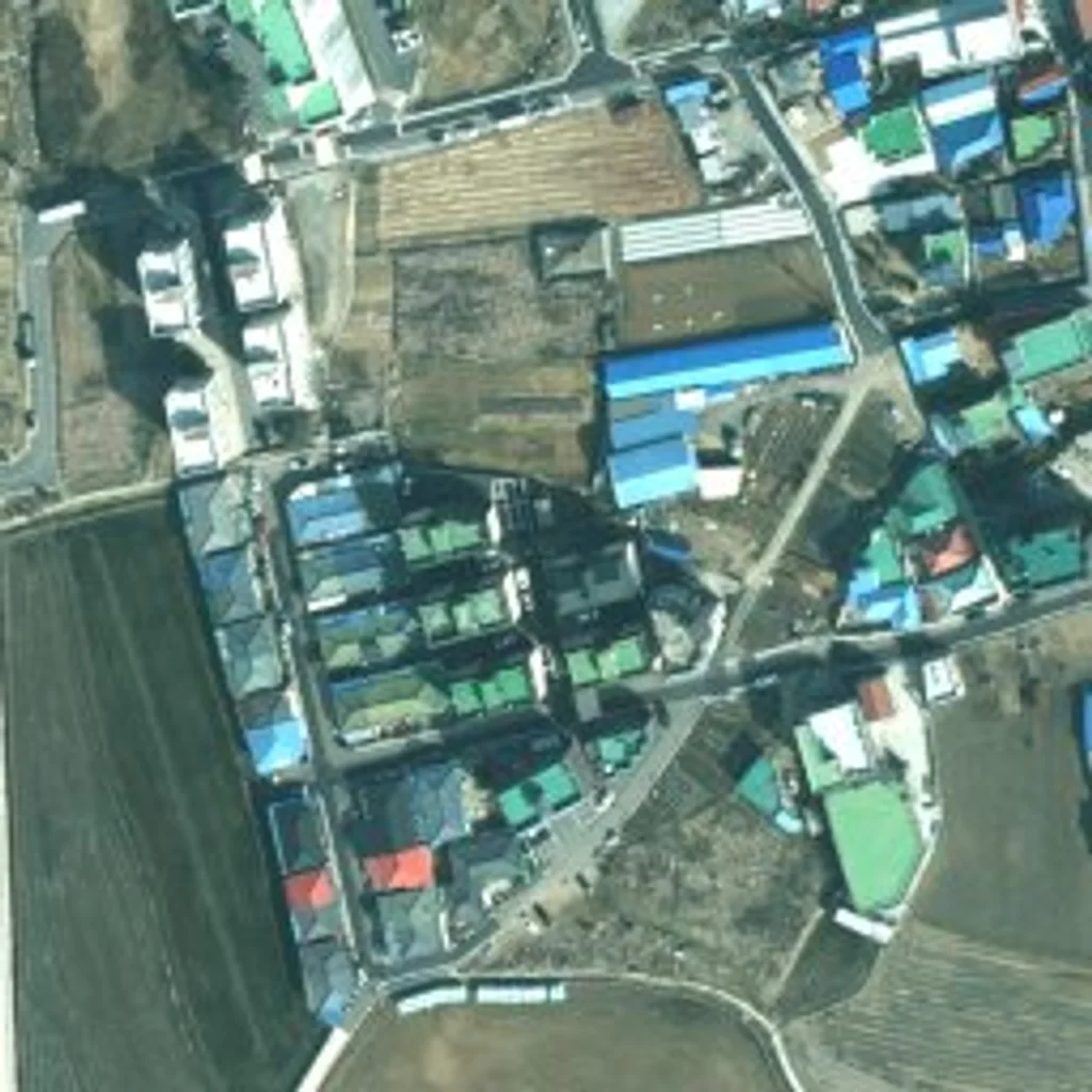 백조아파트 충남 위성사진