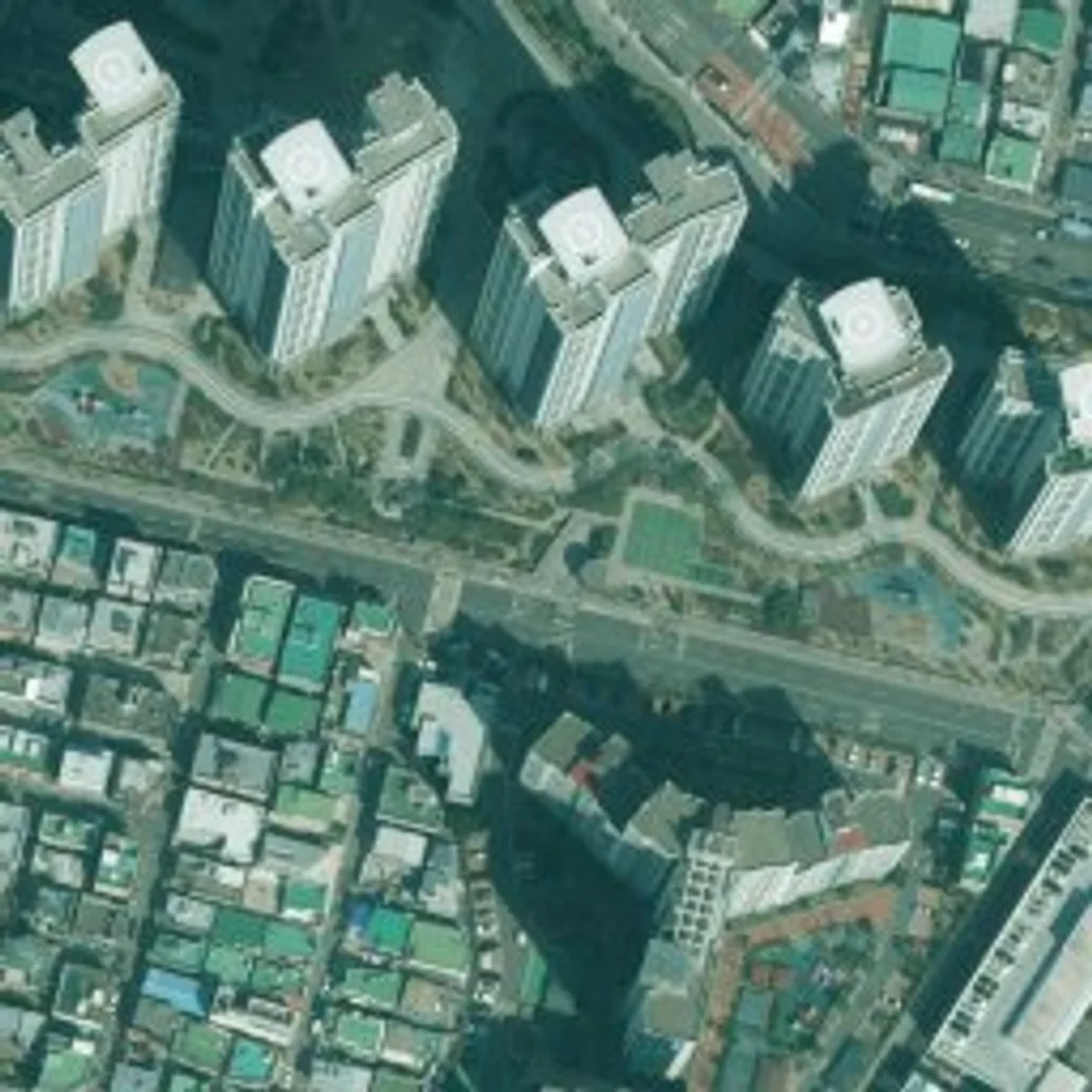 금정맨션 부산 위성사진