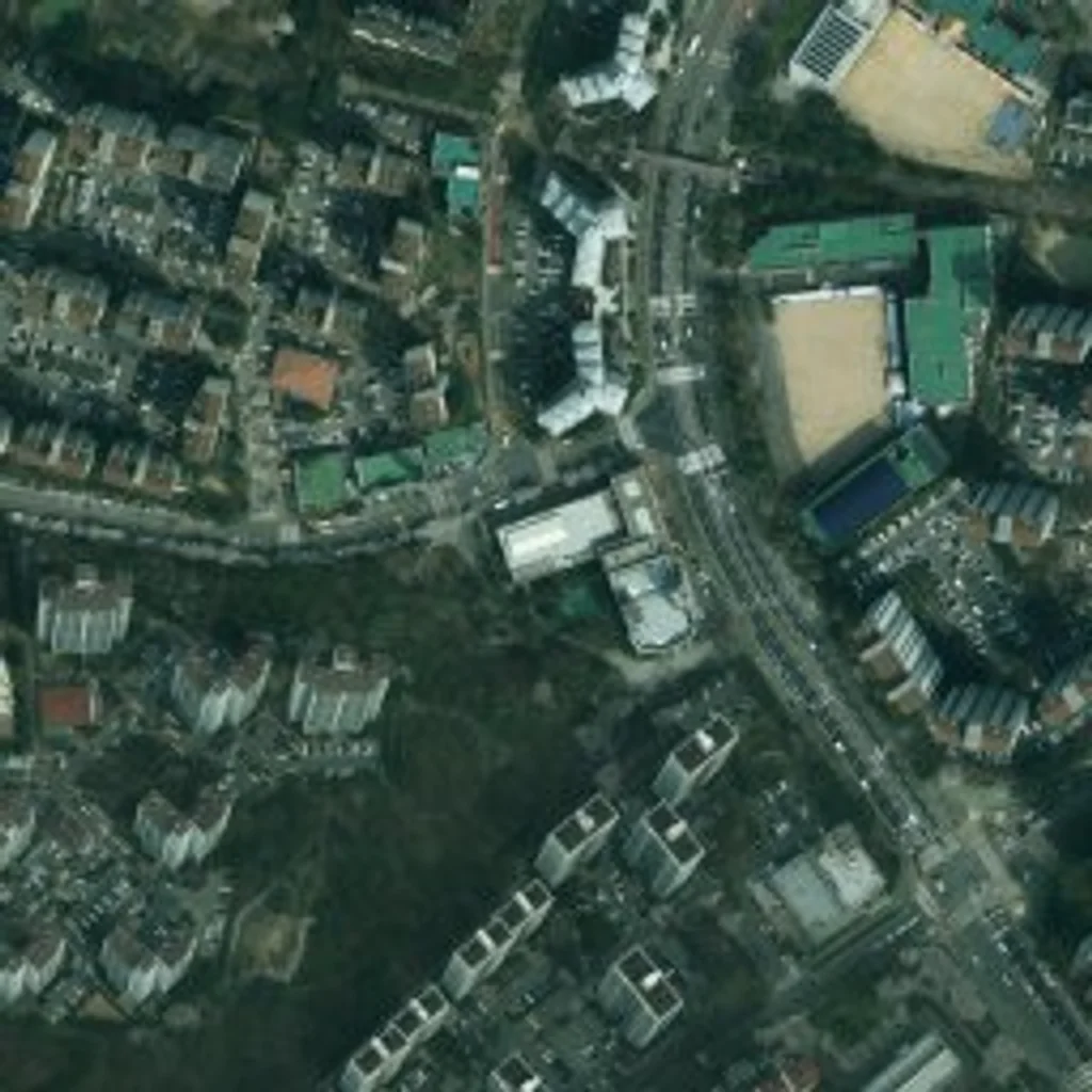 군포시 산본주공아파트 경기 위성사진