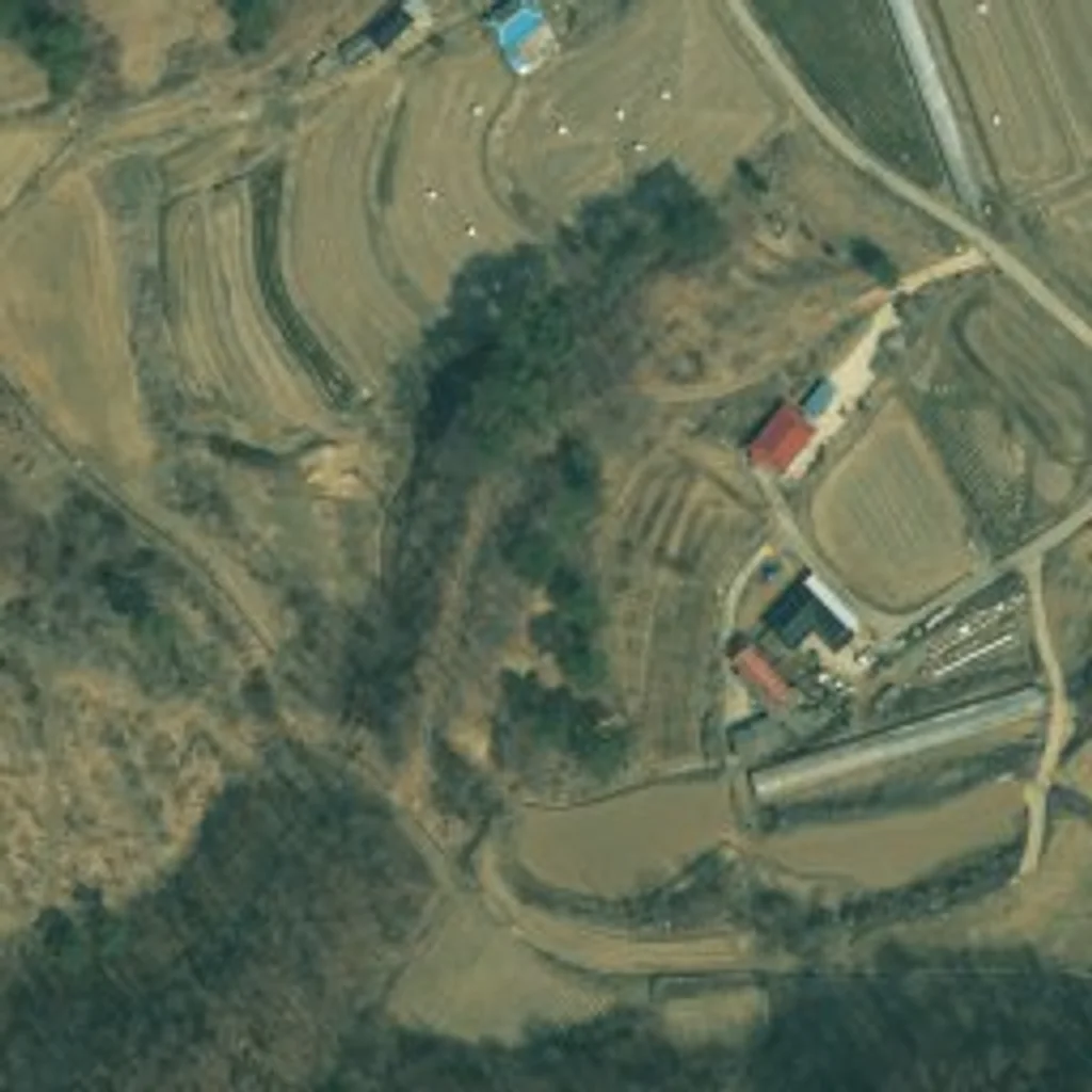 정림무지개 경남 위성사진