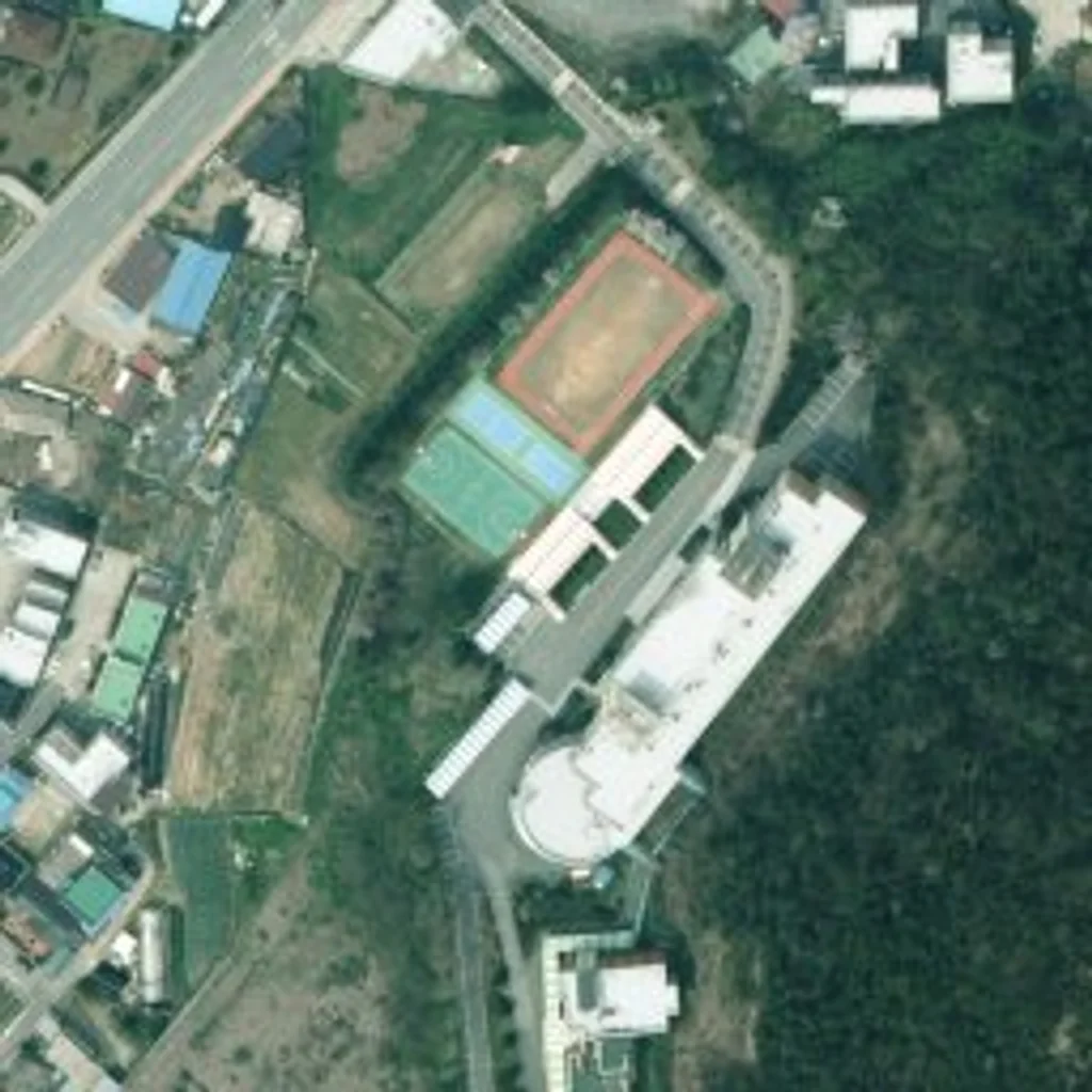 오룡지구한국아델리움 전남 위성사진